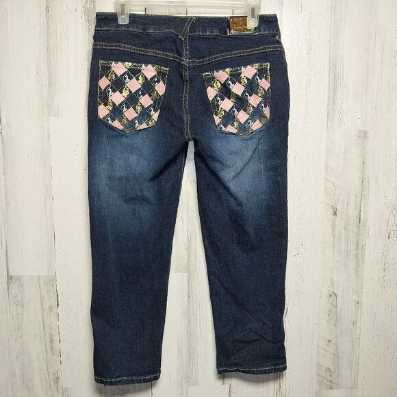 Baby Phat Cropped Jeans Size 9 - Picture 1 of 8